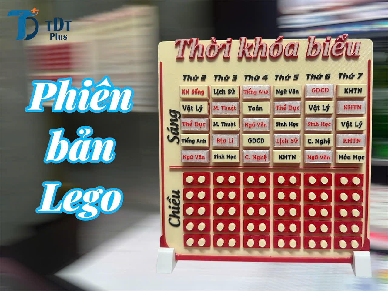 Thời Khóa Biểu in 3D- Phiên Bản Lego ( phiên bản tối giản )
