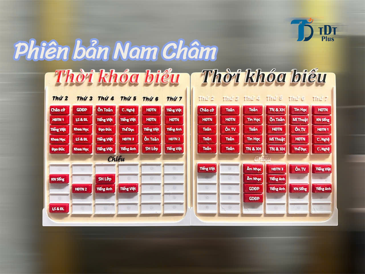 Thời Khóa Biểu in 3D- Phiên Bản Nam Châm ( phiên bản tối giản )